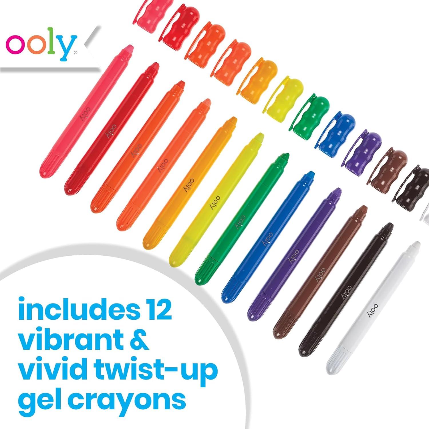 image:imageOOLY 13357 Sparkle Gel Crayons Set of 12Rainy Dayz Gel Crayons