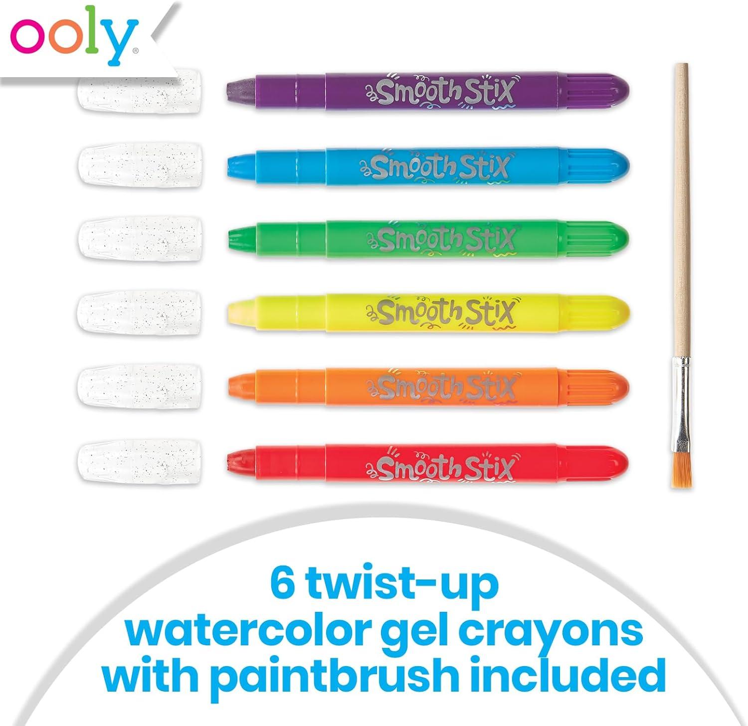 image:imageOOLY 13357 Sparkle Gel Crayons Set of 12Smooth Stix Watercolor