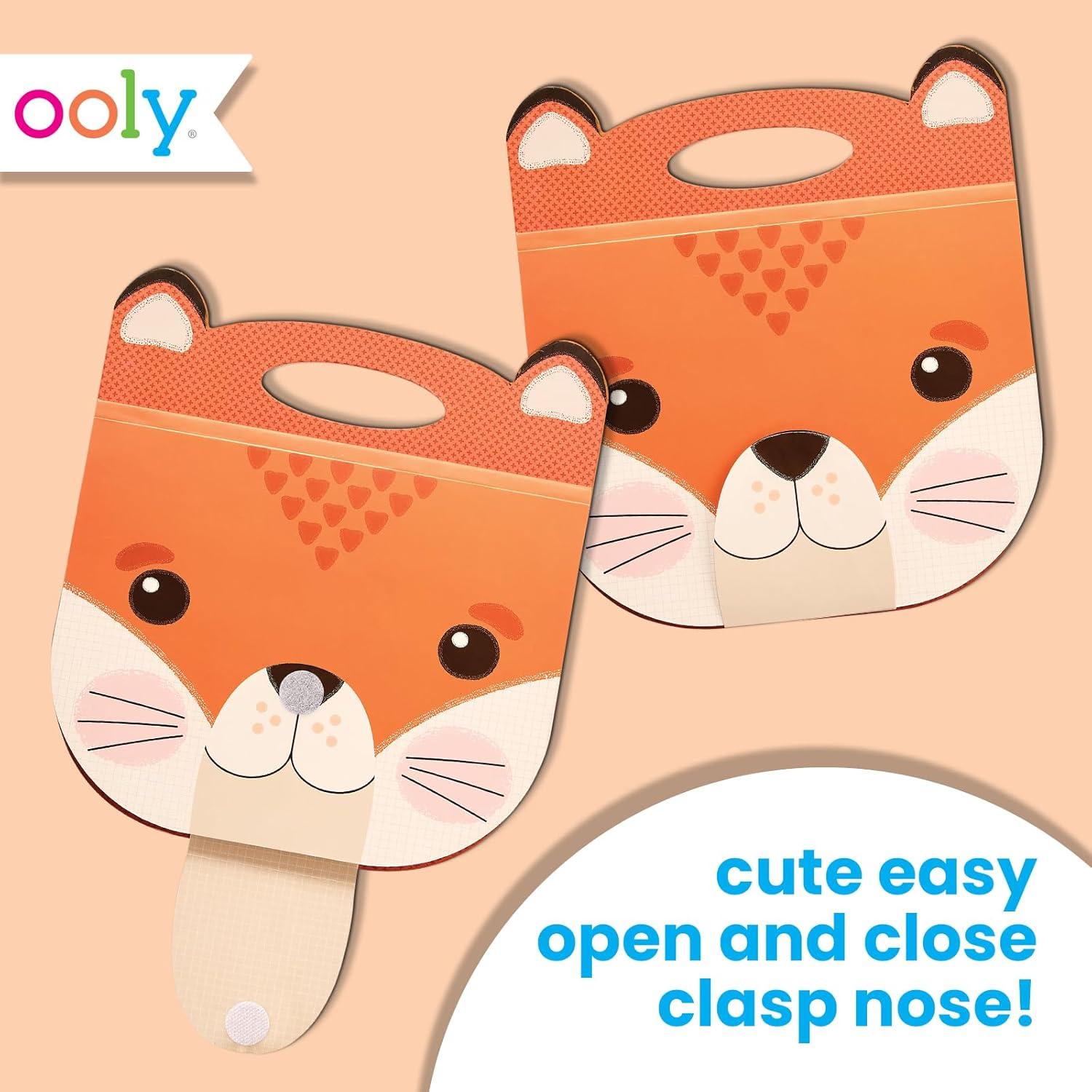 image:imageOOLY Carry Along Sketchbook for Kids 60 Pages 9 x 7 inches Portable Sketch Book Drawing Pad for Travel CatFox