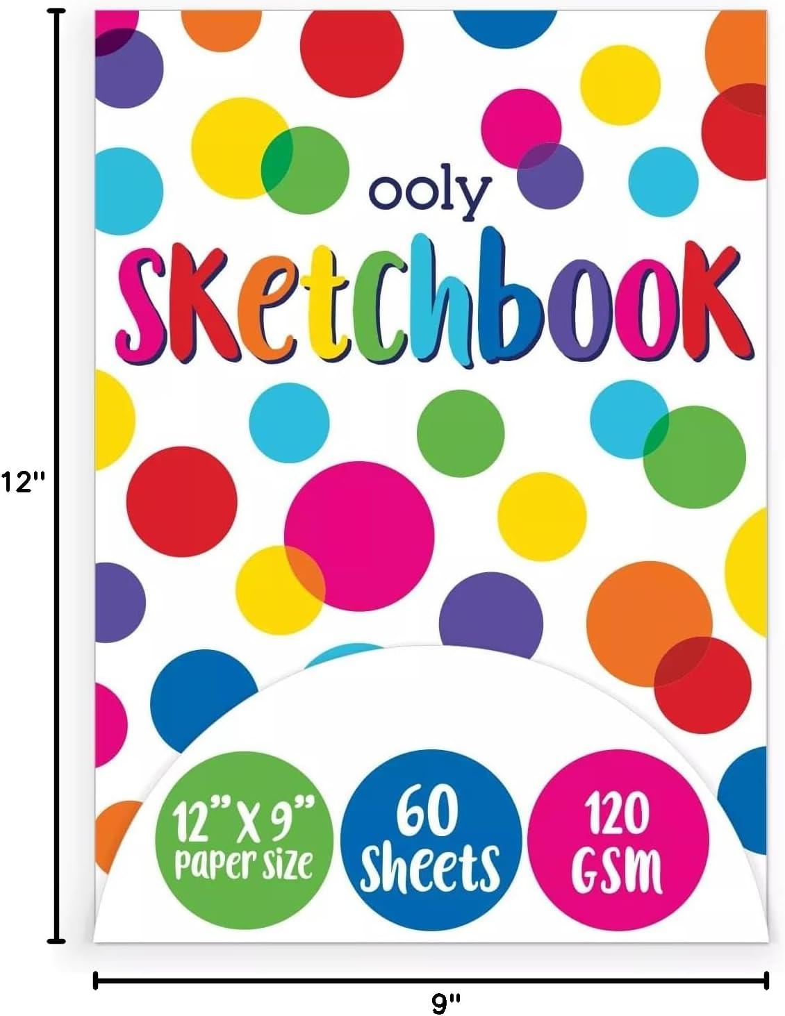 image:imageOOLY Chunkies 12 x 9 Thick Paper Sketchbook Pad 60 Pages per Pad 120 GSM 32 LB Paper for Drawing Artwork Perfect with Chunkies Paint Sticks for ToddlersChunkies