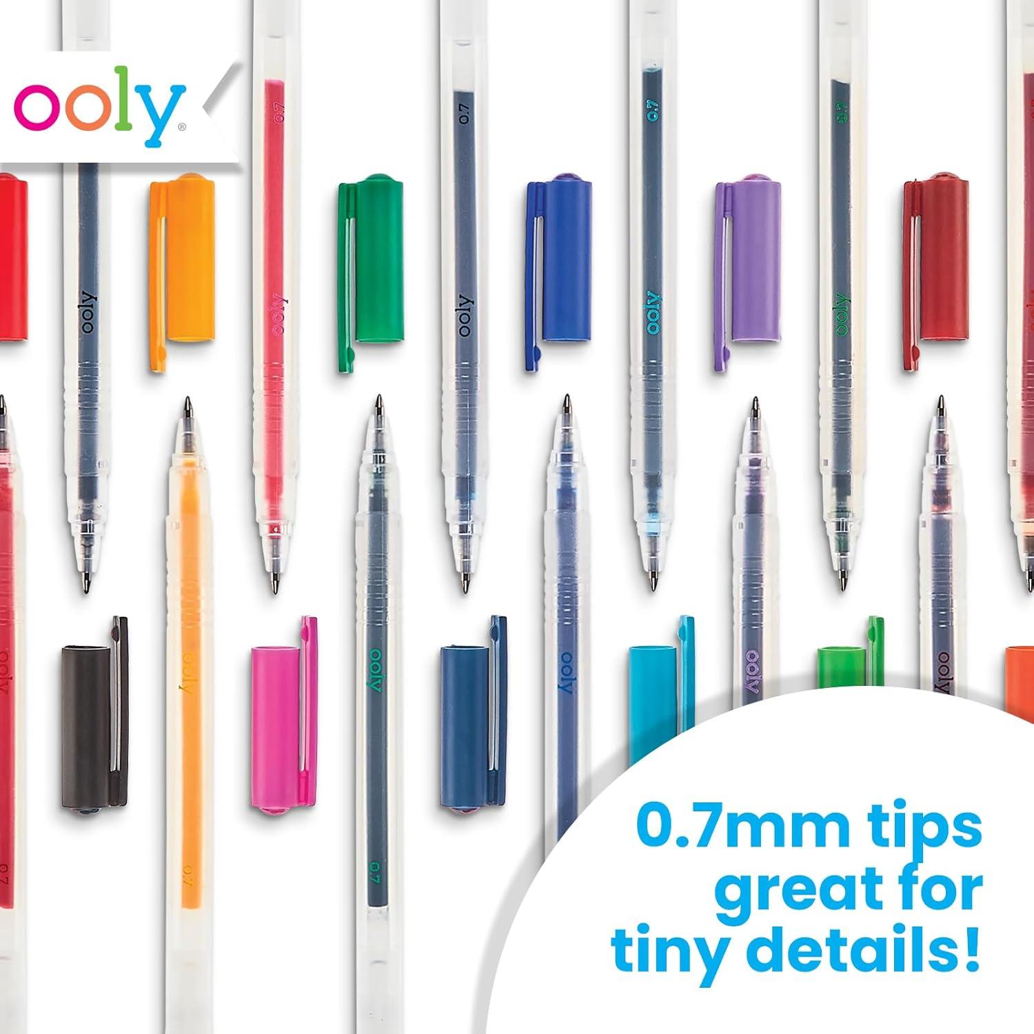 image:imageOoly 6 Colors in 1 Gel Pen Retractable Gel Pen with 6 Unique Colors 07mm Nib for Fine Lines Clickable and Smooth for Writing and Doodling School SuppliesColor Luxe
