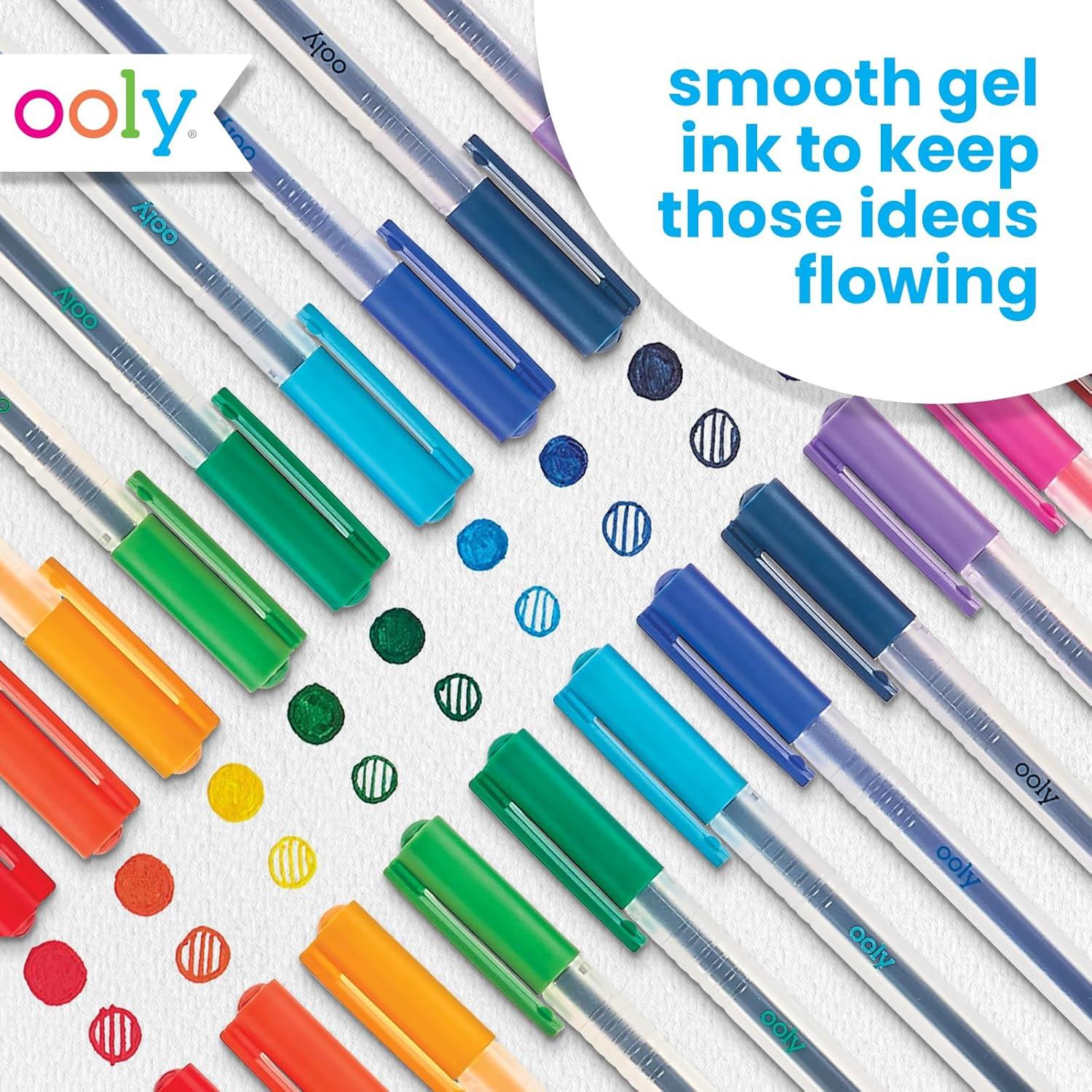 image:imageOoly 6 Colors in 1 Gel Pen Retractable Gel Pen with 6 Unique Colors 07mm Nib for Fine Lines Clickable and Smooth for Writing and Doodling School SuppliesColor Luxe