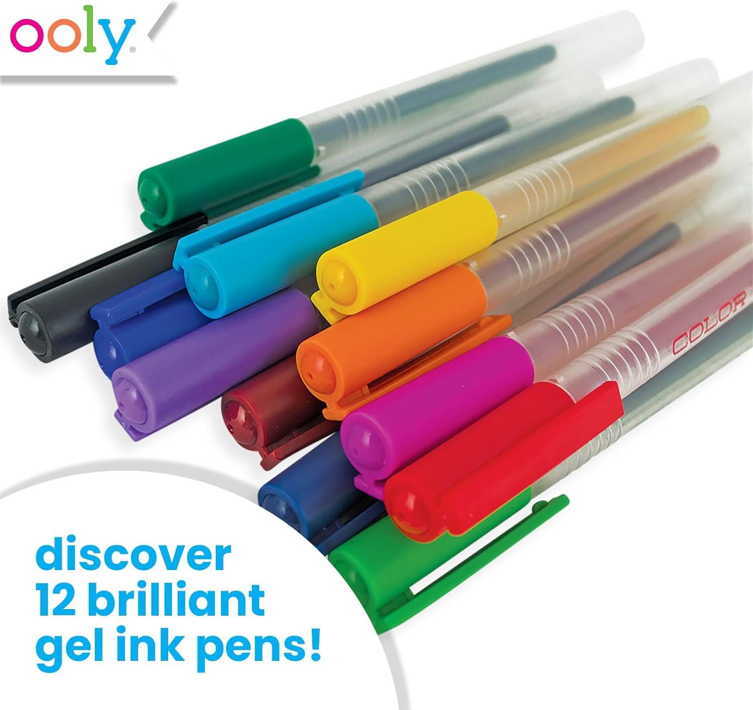 image:imageOoly 6 Colors in 1 Gel Pen Retractable Gel Pen with 6 Unique Colors 07mm Nib for Fine Lines Clickable and Smooth for Writing and Doodling School SuppliesColor Luxe