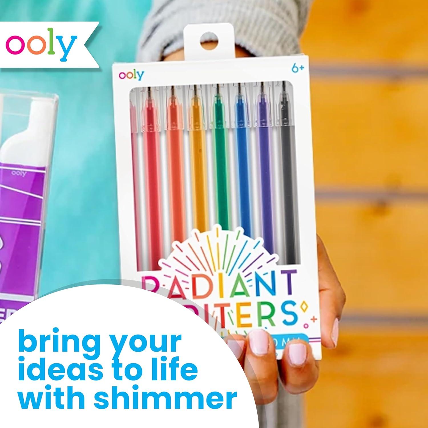 image:imageOoly 6 Colors in 1 Gel Pen Retractable Gel Pen with 6 Unique Colors 07mm Nib for Fine Lines Clickable and Smooth for Writing and Doodling School SuppliesRadiant Glitter