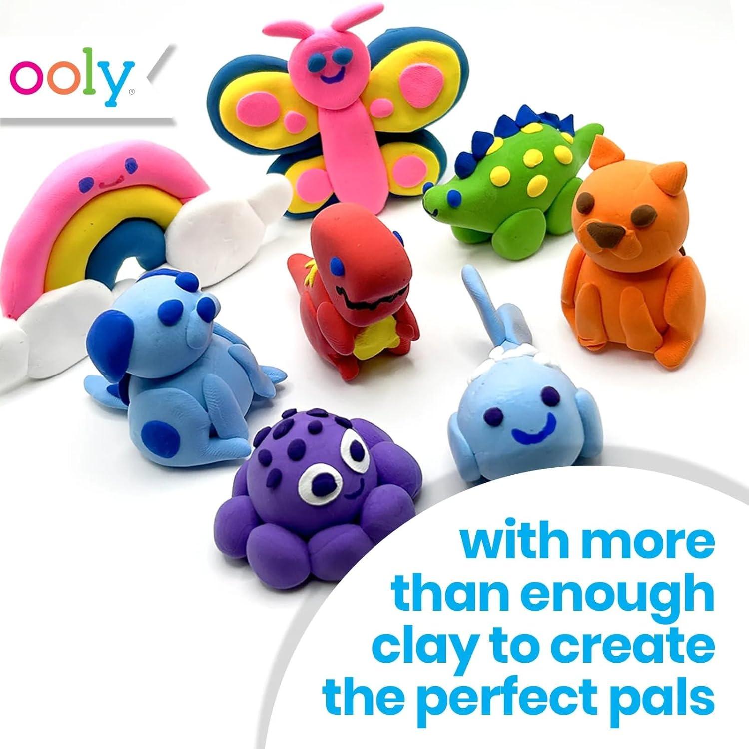 image:imageOoly Air Dry Clay for Kids 24 Colors Modeling Clay with 3 Shaping Tools Play Dough Gifts for Kids Craft Supplies Creatibles16 Colors Expansion Set