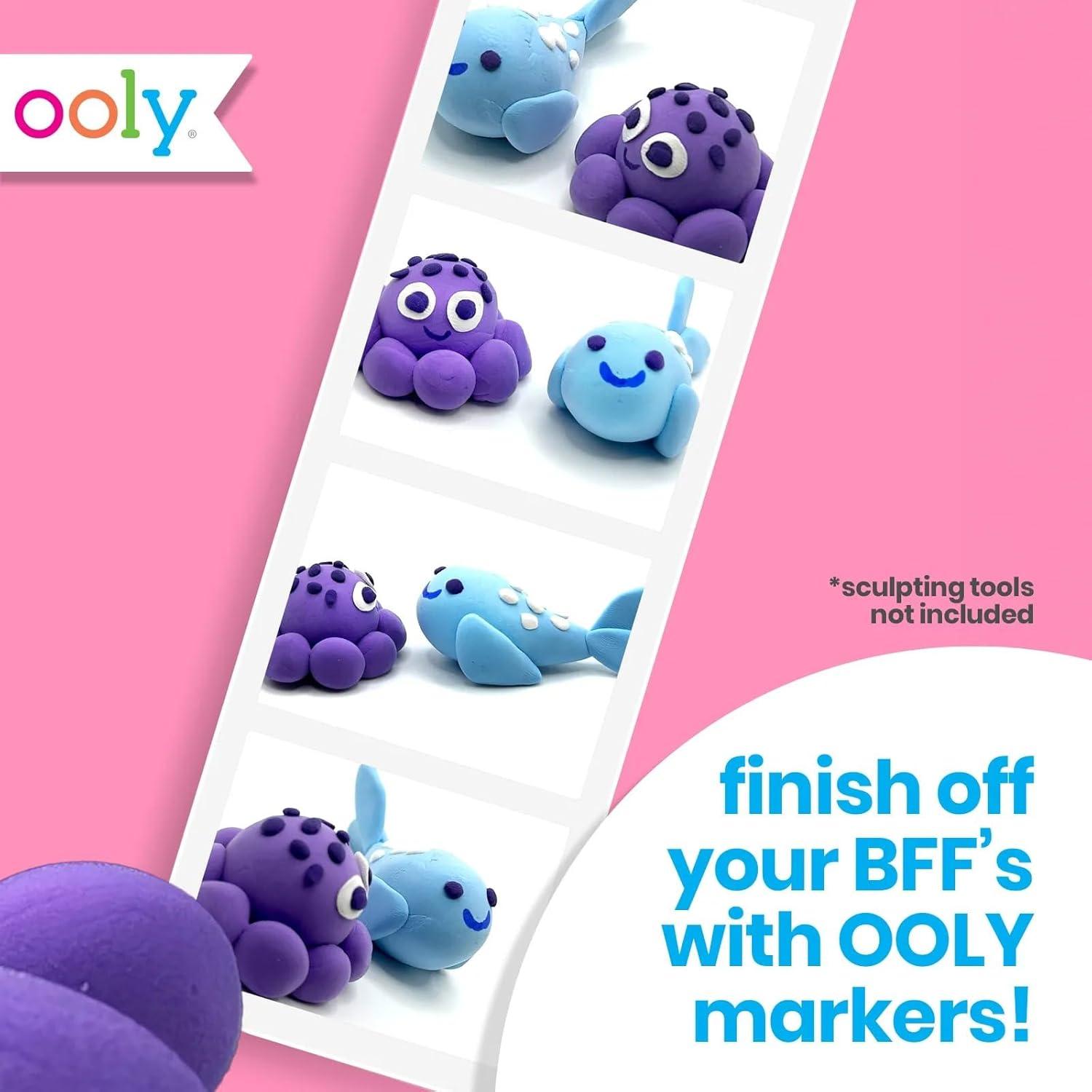 image:imageOoly Air Dry Clay for Kids 24 Colors Modeling Clay with 3 Shaping Tools Play Dough Gifts for Kids Craft Supplies Creatibles16 Colors Expansion Set