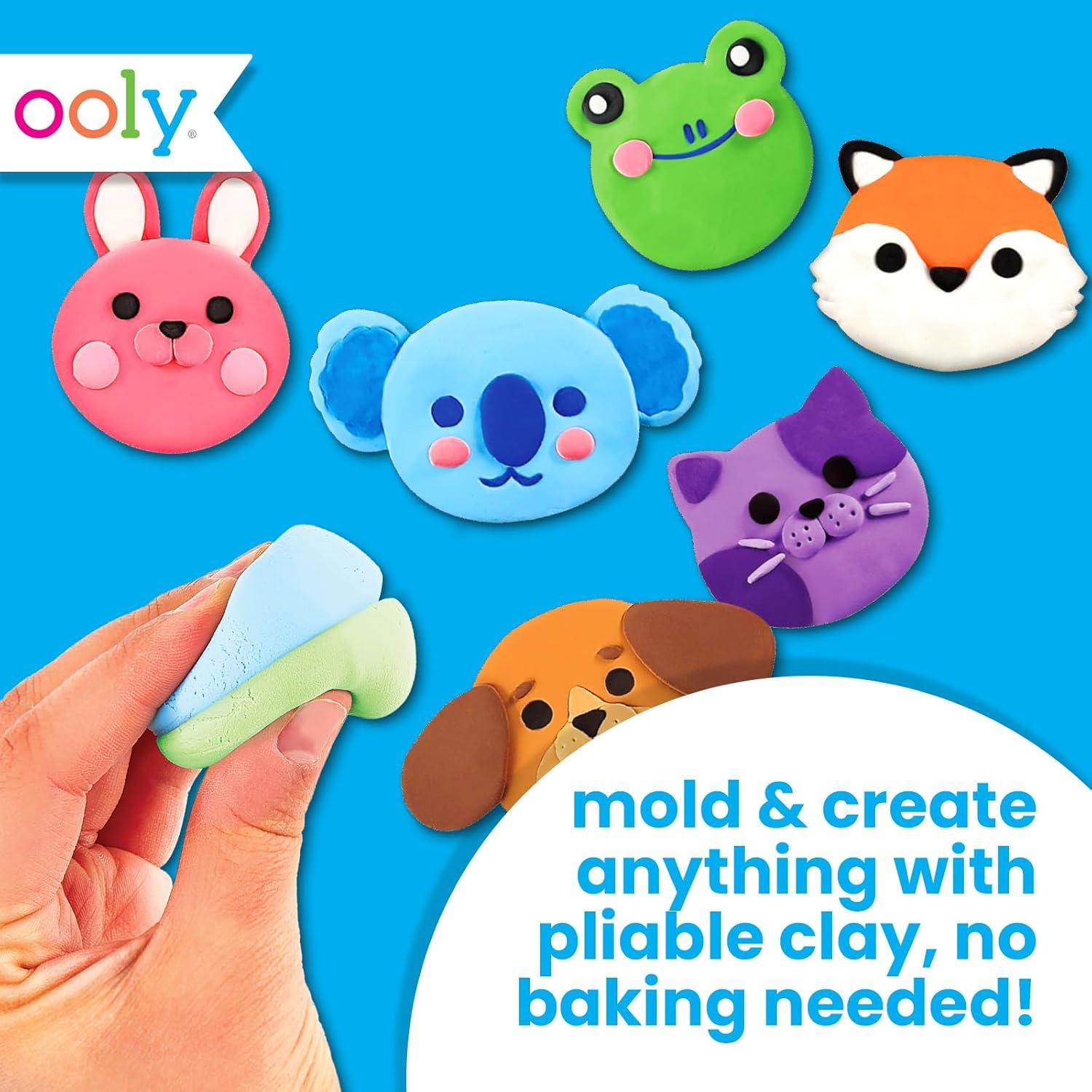 image:imageOoly Air Dry Clay for Kids 24 Colors Modeling Clay with 3 Shaping Tools Play Dough Gifts for Kids Craft Supplies Creatibles24 Colors Complete Set