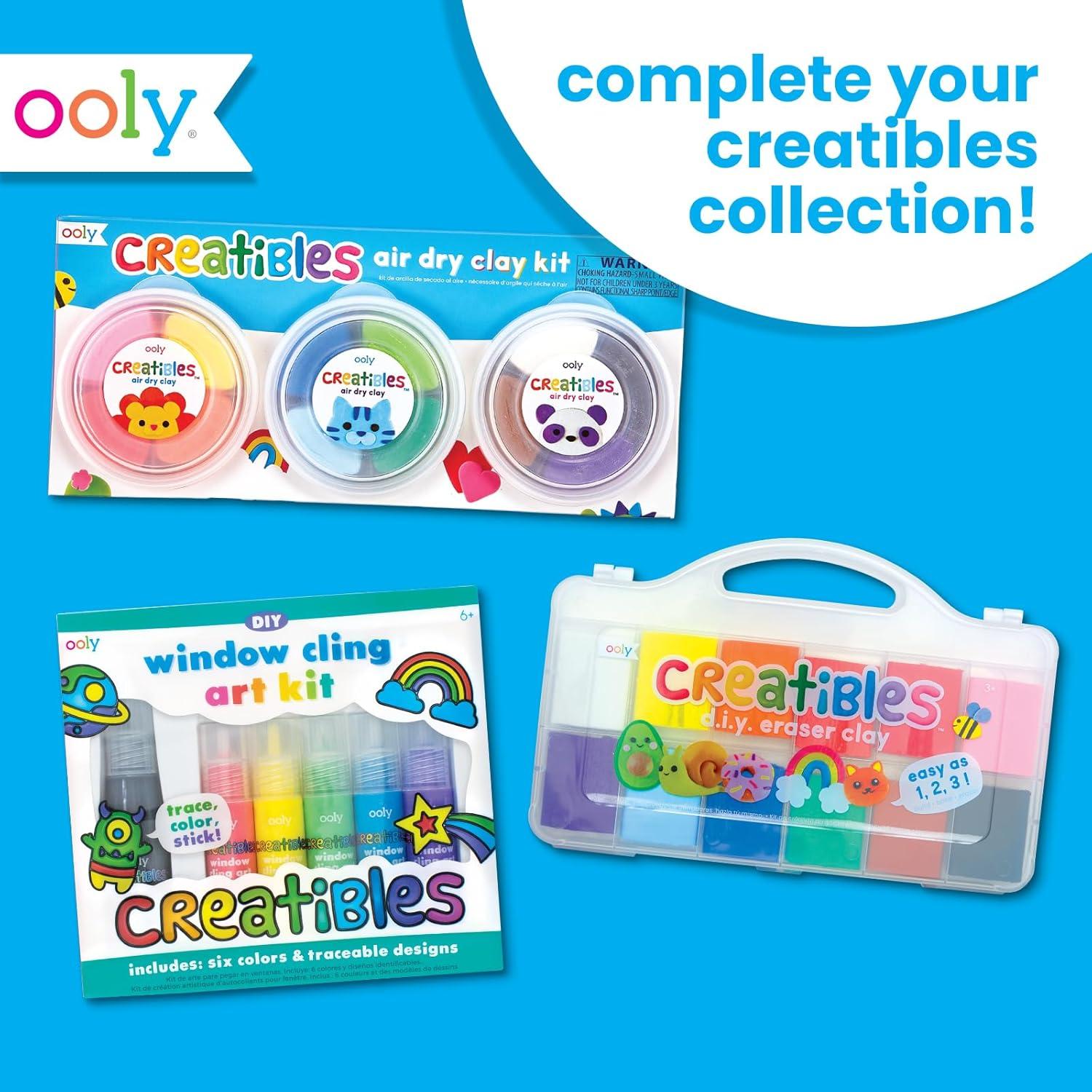 image:imageOoly Air Dry Clay for Kids 24 Colors Modeling Clay with 3 Shaping Tools Play Dough Gifts for Kids Craft Supplies Creatibles24 Colors Complete Set