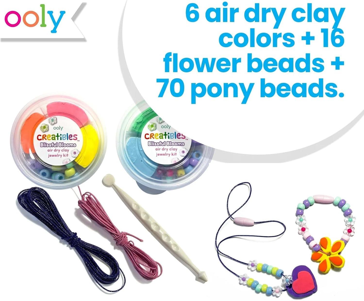 image:imageOoly Air Dry Clay for Kids 24 Colors Modeling Clay with 3 Shaping Tools Play Dough Gifts for Kids Craft Supplies Creatibles6 Colors Jewelry Kit