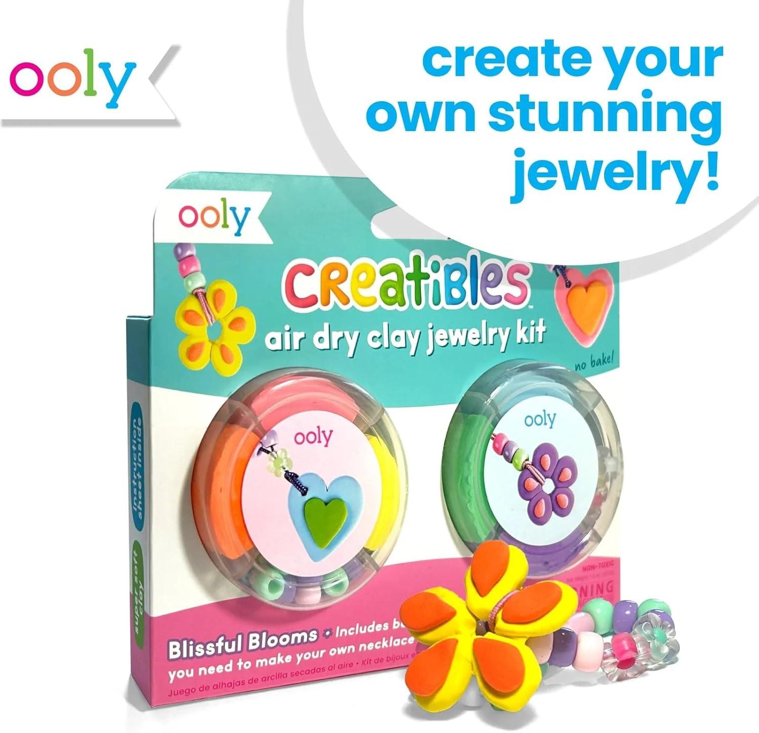 image:imageOoly Air Dry Clay for Kids 24 Colors Modeling Clay with 3 Shaping Tools Play Dough Gifts for Kids Craft Supplies Creatibles6 Colors Jewelry Kit