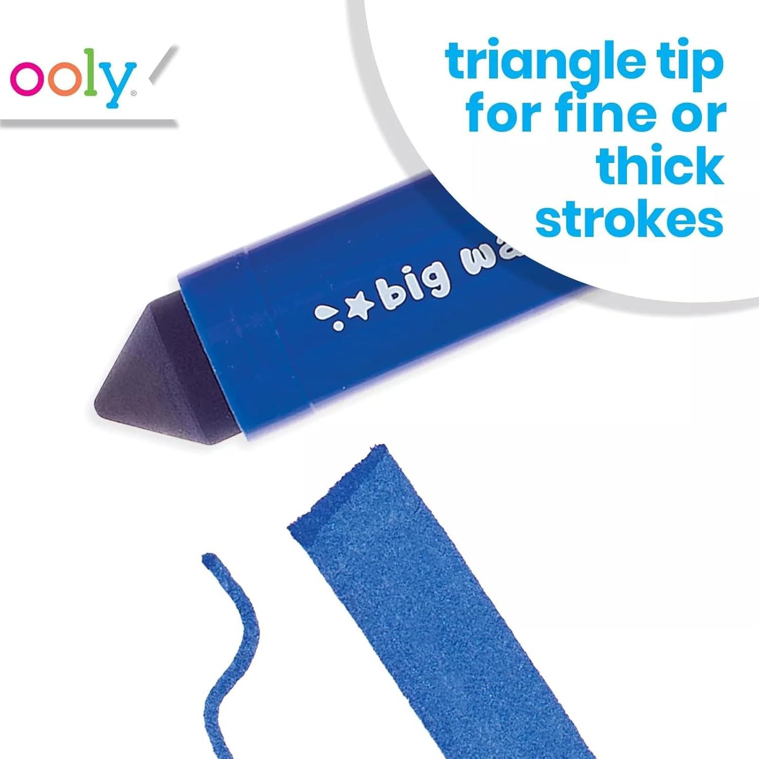 image:imageOoly Thick Toddler Markers with Jumbo Grip Mighty Mega Triangle Tip Markers for Toddlers with Jumbo Barrel Perfect for Little Hands TRIANGLE TIPTriangle Tip