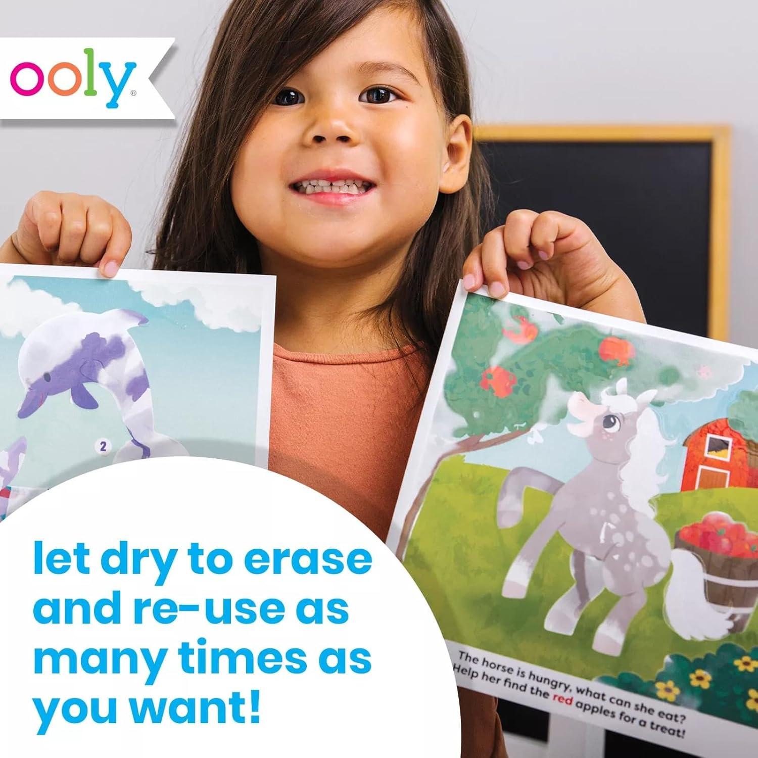 image:imageOoly Water Amaze Includes 12 Reveal Boards amp Brush Reusable Reveal Pads for Kids Coloring Books for Toddlers Paint with Water Books Gifts for Kids Baby AnimalsOn the Farm