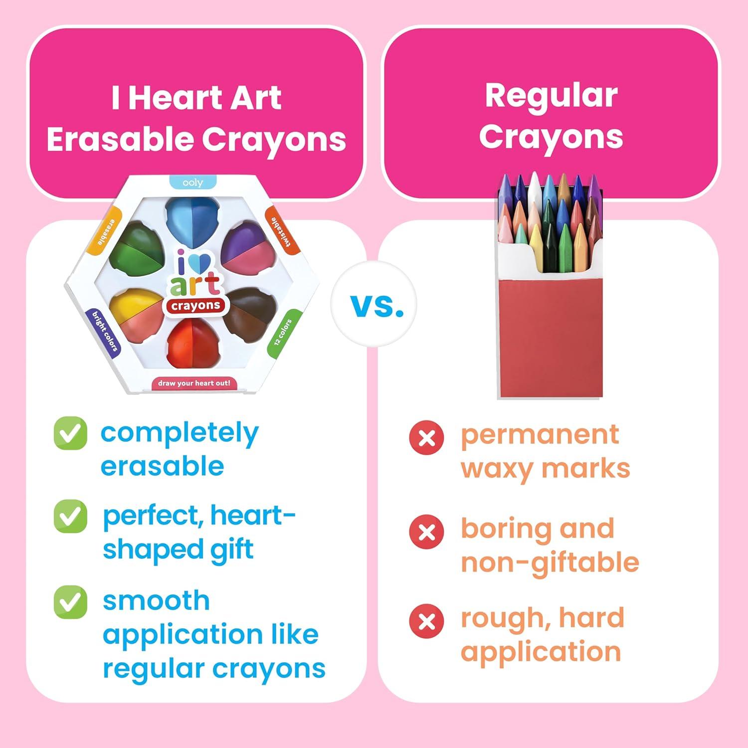 image:imageOoly Yummy Yummy Scented Twist Up Crayons for Kids Set of 10 NonToxic Fruit Scented TwistUp Crayon Set Ages 3Heart Crayons