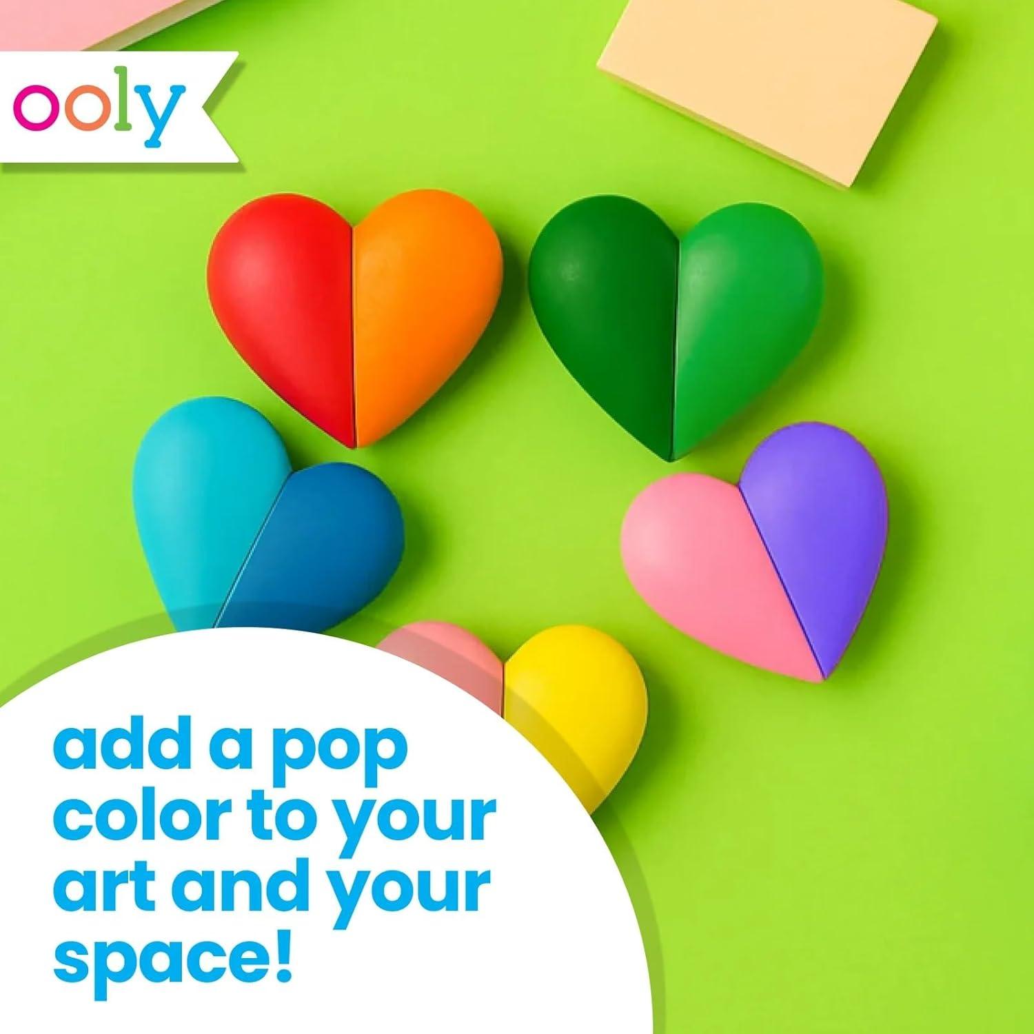 image:imageOoly Yummy Yummy Scented Twist Up Crayons for Kids Set of 10 NonToxic Fruit Scented TwistUp Crayon Set Ages 3Heart Crayons