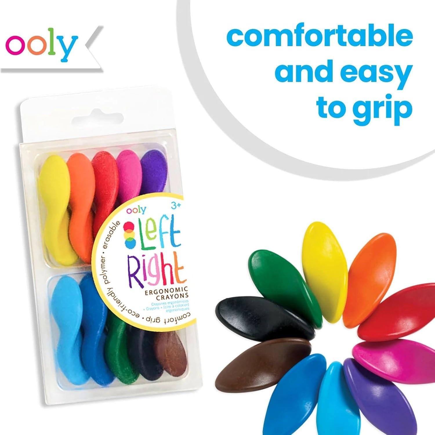 image:imageOoly Yummy Yummy Scented Twist Up Crayons for Kids Set of 10 NonToxic Fruit Scented TwistUp Crayon Set Ages 3Left Right Crayons