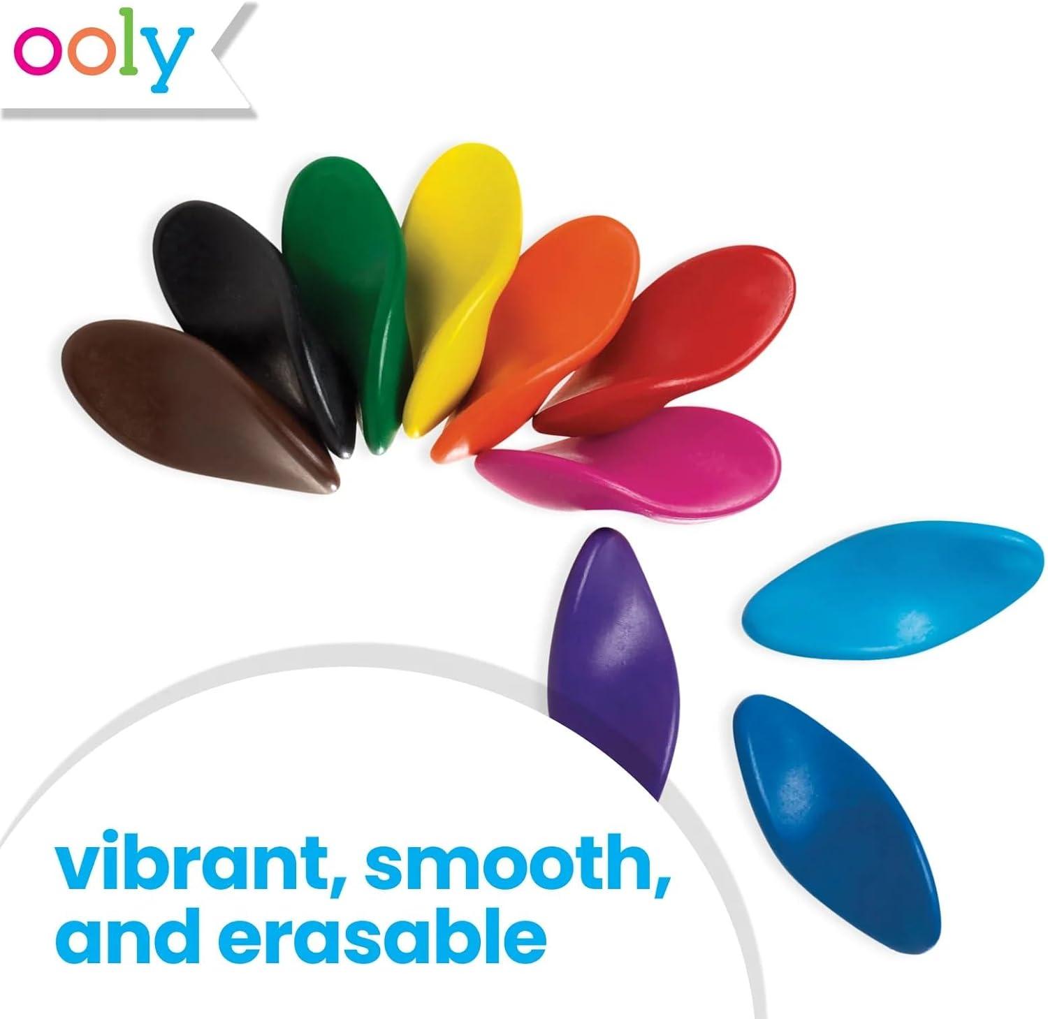 image:imageOoly Yummy Yummy Scented Twist Up Crayons for Kids Set of 10 NonToxic Fruit Scented TwistUp Crayon Set Ages 3Left Right Crayons