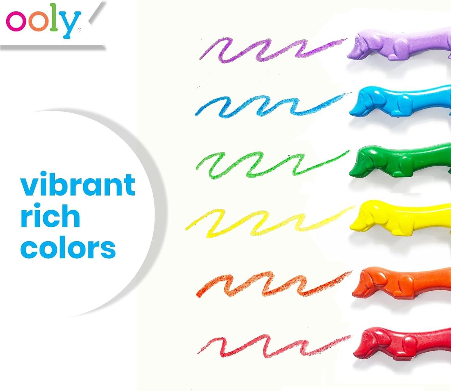 image:imageOoly Yummy Yummy Scented Twist Up Crayons for Kids Set of 10 NonToxic Fruit Scented TwistUp Crayon Set Ages 3Pawsome Pups