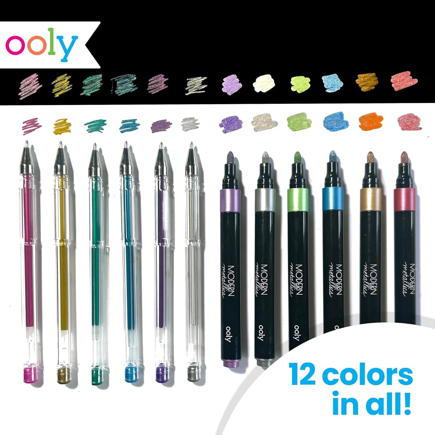 image:imageOoly x Peanuts Snoopy School Coloring Travel Kit 60Page Activity Book with Coloring Sheets 4 DoubleEnded Markers 8 Colors 2 Sticker Sheets Puzzles amp Games Snoopy amp Charlie Brown Art SetMetallic Coloring Kit