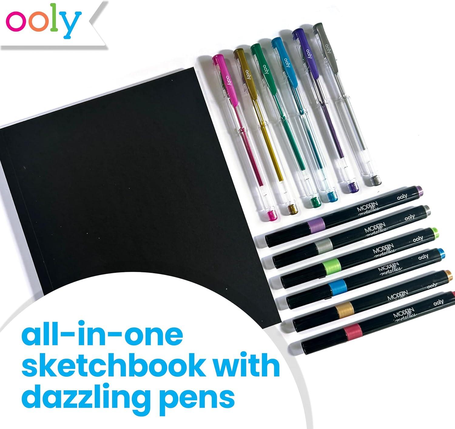 image:imageOoly x Peanuts Snoopy School Coloring Travel Kit 60Page Activity Book with Coloring Sheets 4 DoubleEnded Markers 8 Colors 2 Sticker Sheets Puzzles amp Games Snoopy amp Charlie Brown Art SetMetallic Coloring Kit