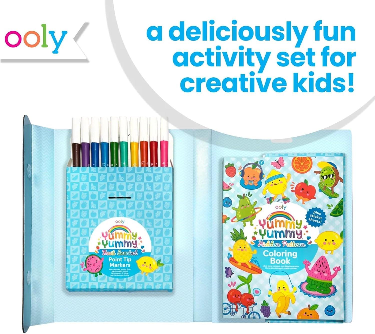 image:imageOoly x Peanuts Snoopy School Coloring Travel Kit 60Page Activity Book with Coloring Sheets 4 DoubleEnded Markers  8 Colors 2 Sticker Sheets Puzzles amp Games Snoopy amp Charlie Brown Art SetScented Coloring Kit