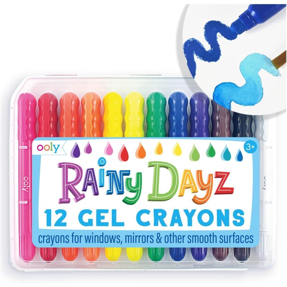 image:imageOOLY 13357 Sparkle Gel Crayons Set of 12Rainy Dayz Gel Crayons