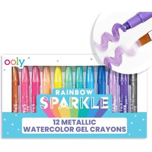 image:imageOOLY 13357  Sparkle Gel Crayons Set of 12Metallic Watercolor Gel Crayons