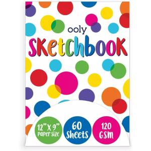 image:imageOOLY Chunkies 12 x 9 Thick Paper Sketchbook Pad  60 Pages per Pad 120 GSM  32 LB Paper for Drawing Artwork Perfect with Chunkies Paint Sticks for ToddlersChunkies