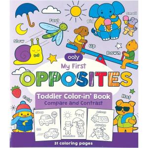 image:imageOOLY Coloring Book for Toddlers Fun Activity Coloring Pages for Kids 31 Perforated Pages 8x10 to Hang Great Kids Activities for School Birthday Parties Road Trips  My First OppositesMy First Opposites