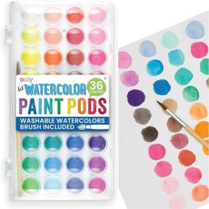 image:imageOOLY Lil Watercolor Paint Pad for Kids  20 Sheets Watercolor Paper Pad 9x12 Inch 200 GSM Acid Free  No Bleed Watercolor Paint Pad Ages 3 and UpLil Watercolor Set