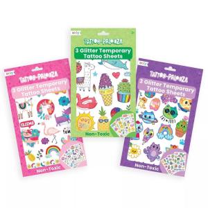 image:imageOoly 50 Glitter Temporary Tattoos For Kids Safe amp NonToxic Temporary Tattoo Party Favors Gifts for Kids Great Goodie Bag Stuffers amp Fun Birthday Decorations  Doodle World1 Glitter Variety Bundle of 3