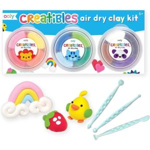 image:imageOoly Air Dry Clay for Kids 24 Colors Modeling Clay with 3 Shaping Tools Play Dough Gifts for Kids Craft Supplies  Creatibles12 Colors Complete Set