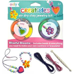 image:imageOoly Air Dry Clay for Kids 24 Colors Modeling Clay with 3 Shaping Tools Play Dough Gifts for Kids Craft Supplies  Creatibles6 Colors Jewelry Kit