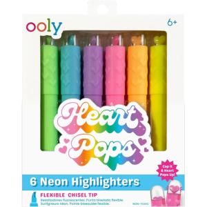 image:imageOoly Color Layers Double Sided Markers  Set of 8 Colored Markers 16 Colors Chisel and Point Tip on Each Marker for Kids Art Supplies and Stationery SetHeart Pops