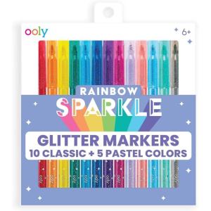 image:imageOoly Color Layers Double Sided Markers  Set of 8 Colored Markers 16 Colors Chisel and Point Tip on Each Marker for Kids Art Supplies and Stationery SetGlitter
