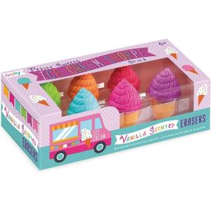 image:imageOoly Petite Sweets Ice Cream Shoppe Scented Erasers  Vanilla Scent  Set of 6  15 Tall