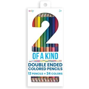 image:imageOoly UnMistakeAbles Erasable Colored Pencils Set of 12 Stress and Mess Free Drawing amp Coloring Pencils for Kids and Adults Colorful School Supplies for Arts and CraftsDoubleEnded