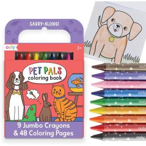 image:imageOoly x Peanuts Travel Art Kit with 9 Jumbo Crayons amp 48 Themed Coloring Pages amp Case for Easy Traveling Art Creation Perfect Airplane amp Road Trip Activities for KidsPet Pals