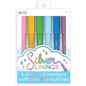image:imageSilver Linings Outline Markers  Set of 6