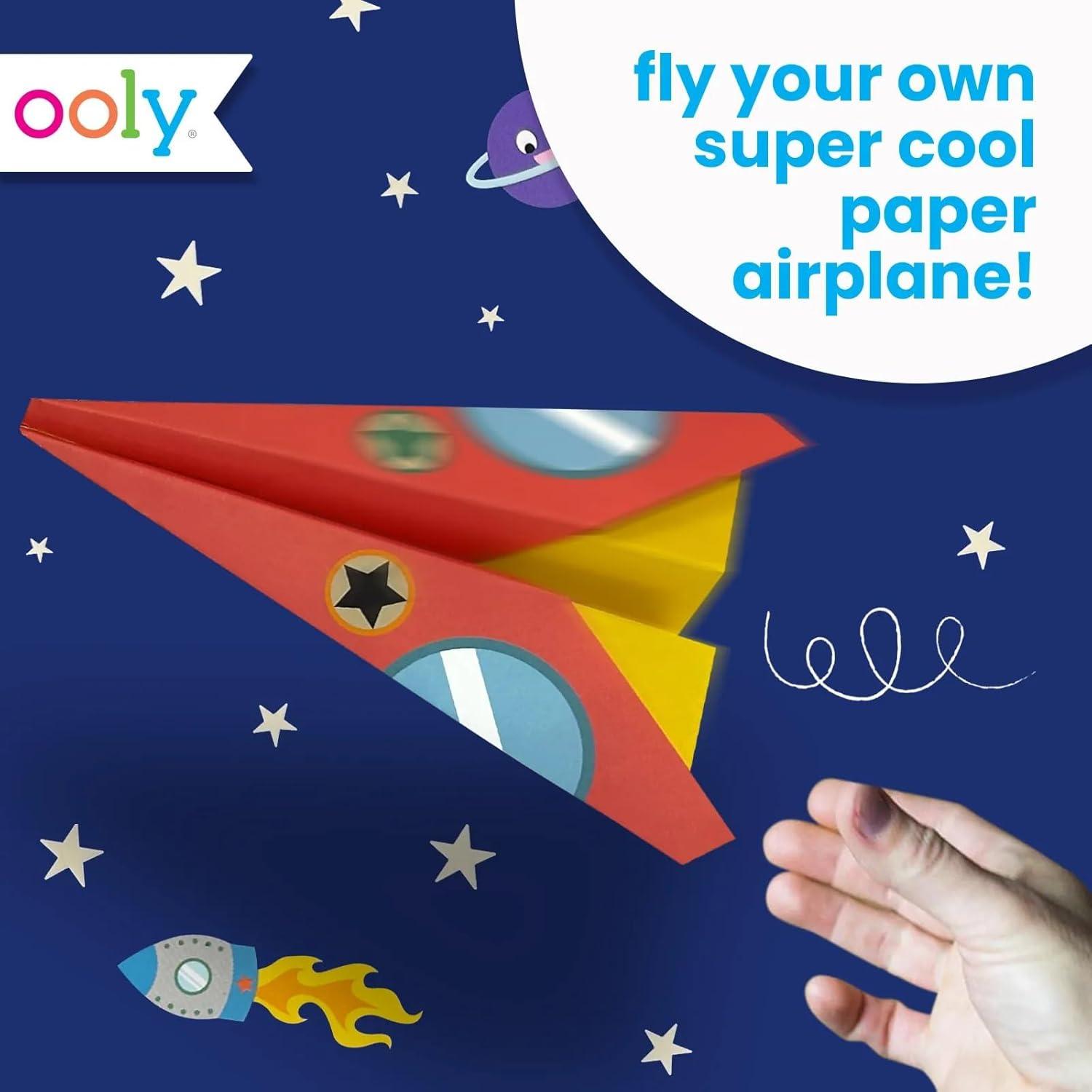 image:imageOoly DIY Paper Kit 24 Fortune Teller Designs amp Stickers Kit Includes 12 Completed 6 Blank and 6 Colorin Folding Fortune Teller Activity Gifts for KidsPaper Air Planes Kit